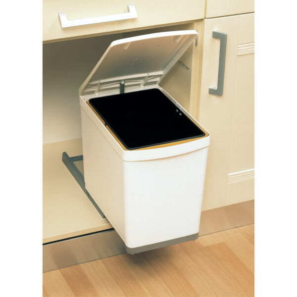 BM COS resturi menajere 16L, 205×360×390mm ALB PLASTIC